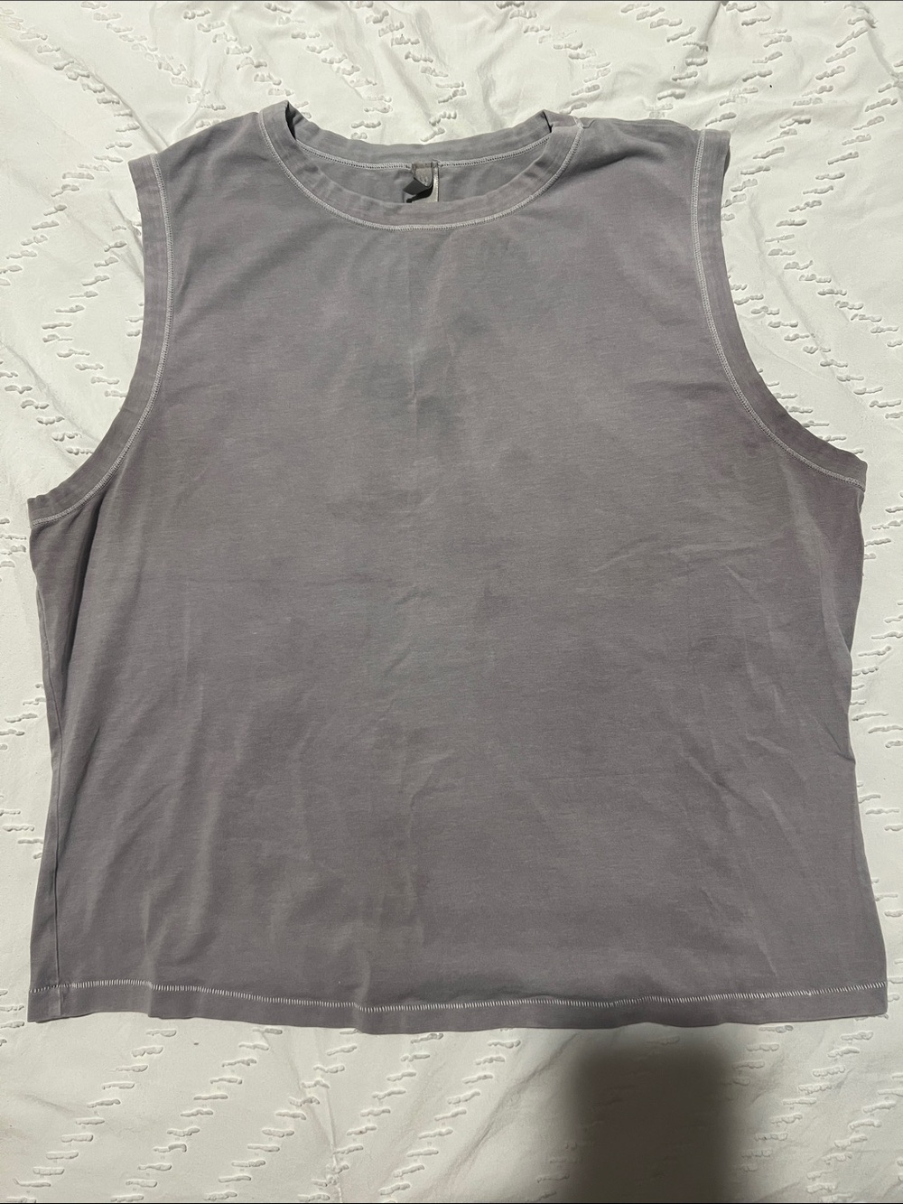SKIMS Gray Sleeveless Crew Tank